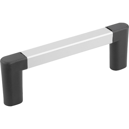 Pull Handle A=235, L=255,5, H=40, Form:B, Aluminum Anodized, Comp:Polyamide Comp:Black, D=M05